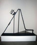 Life is a Rollercoaster, 2009. Wood, hardware, hot glue, acrylic paint, 55 x 72 x 14 inches (139.7 x 182.9 x 35.6 cm). MP 56