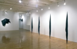 &quot;Black Flags,&quot; installation view, 1990. Metro Pictures, New York.