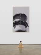 Untitled (Syntronic Instrument), 1987. Found electrical instrument, wood, dye sublimation print,