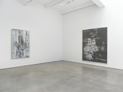 Gary Simmons exhibition &quot;Screaming into the Ether&quot; installation view.