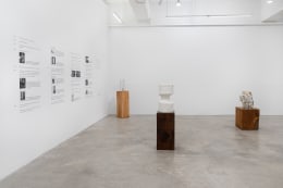 Installation view of Minoru Niizuma: Waterfall in Autumn Wind at Tina Kim Gallery (November 10&mdash;December 10, 2022). Courtesy of the Estate of Minoru Niizuma and Tina Kim Gallery. Photo by Hyunjung Rhee