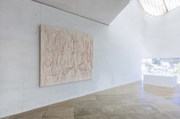 Installation view of&nbsp;Parevent Girls,&nbsp;a solo exhibition of Ghada Amer&nbsp;at SongWon Art Center (August 30&mdash;September 15, 2022). Image courtesy of the artist and Tina Kim Gallery.