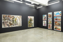 Installation View of Crow&#039;s Eye View: The Korean Penninsula Curated by Minsuk Cho. Image by Jeremy Haik.