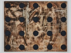Untitled, 1992.&nbsp;Mixed media on canvas.&nbsp;71.46 x 89.37 inches (181.5 x 227 cm)