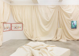 Installation view of For Mario at Tina Kim Gallery, 2019