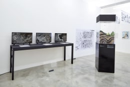 Installation View of Crow&#039;s Eye View: The Korean Penninsula Curated by Minsuk Cho. Image by Jeremy Haik.