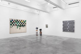 Installation View of Tina Kim Gallery Presents: Art Without Borders. Image by Hyunjung Rhee.