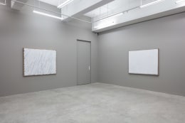 Installation view of Conjunction by Ha Chong-Hyun at Tina Kim Gallery, 2018