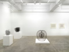 Installation view of&nbsp;The Unseen Professors: Leo Amino (1911-1989), Minoru Niizuma (1930-1998), John Pai (b. 1937)&nbsp;at Tina Kim Gallery. Photo by Dario Lasagni