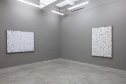 Installation view of Conjunction by Ha Chong-Hyun at Tina Kim Gallery, 2018