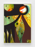 Carrie Moyer, Chickie&rsquo;s Cigar Cutter, 2023, Acrylic and graphite on canvas, 40 x 29 in (101.6 x 73.7 cm) 41 1/4 x 29 x 2 in framed (104.8 x 73.7 x 5.1 cm framed)