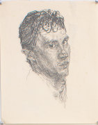 Self Portrait, 1977, Pencil on paper