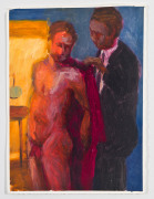 Robe Help, 1988, Oil on gessoed paper