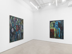 Installation view: Hassan Sharif: Political Paintings (2008&ndash;2009), 2022, Alexander Gray Associates, New York
