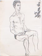 Self Portrait II, 1979, Graphite on paper