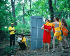 Rivers, First Draft: The Woman in Red begins to break away from the Debauchees, 1982/2015, Digital C-print in 48 parts,&nbsp;16h x 20w in (40.64h x 50.80w cm)