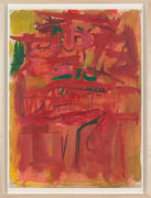 Untitled (House of the Sun), c. 1952, Oil and pencil on paper
