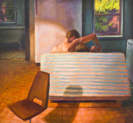 Futon Couch, 1991, Oil on canvas