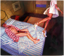 Stripes and Plaid, 1994, Oil on canvas