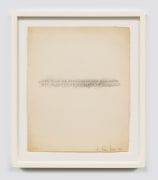 Luis Camnitzer, Una hoja de papel echa una sombra. Mil hojas echan un libro de sombras., 1973, Graphite on paper, 12 6/8 x 10 2/8 in (32.51 x 26.16 cm)