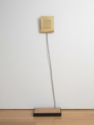 Sifter (The Mechanism for Killing a Spectator), 1978, Brass, flexible metal tube, platform