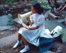Rivers, First Draft: A Little Girl with Pink Sash memorizes her Latin lesson, 1982/2015, Digital C-print in 48 parts,&nbsp;16h x 20w in (40.64h x 50.80w cm)