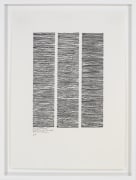 Wave-like and Straight Horizontal No. 1-3, 2007, Ink on paper
