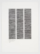 Wave-like and Straight Horizontal No. 1-5, 2007, Ink on paper