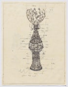 Serie M&aacute;quinas In&uacute;tiles. L&aacute;mpara, 1974, Pen on paper