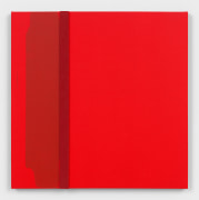 Red Tone #1 (Clipped), 2021, Acrylic on canvas board with architectural felt