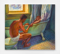 Bath Curtain, 1992, Oil on canvas