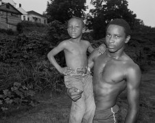 Vicksburg, Mississippi -&nbsp;Young Man and Boy at Dusk, 1983