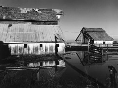 Two Barns, near Ros Banos, CA, 1968