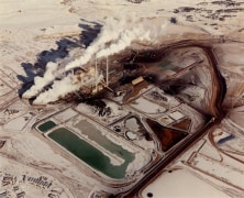 Power plant, waste ponds, and mobile homes, December 19, 1984
