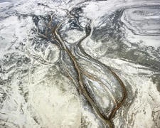 Carson River Flowing to Carson Sink, Looking Northeast, Pleistocene Lake Lahontan, Fallon, Nevada, 2018