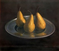 Still Life with Pears, 1998, hand-colored gelatin silver print