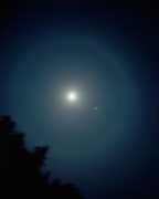 Moon and Halo with Jupiter, August 21, 2011, 2011