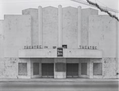 Prince Theater , Abandoned with Holiday Tinsel, US 441, Pahokee, FL, 1975