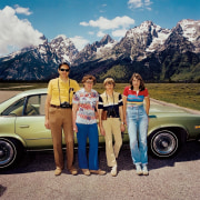 Family at Grand Tetons National Park, Wyoming 