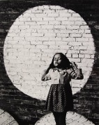 Girl and Painted Moon, NY, 1969