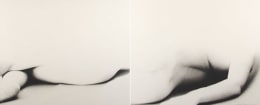 Shadow Figure, 1962, two vintage gelatin silver prints, 15 x 26 inches