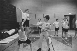 Women&#039;s gymnastics class, Detroit, 1968