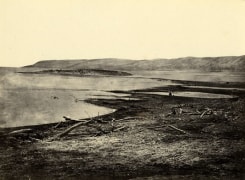 The north shore of the Dead Sea