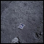 058, Image of Charles Duke&#039;s Family on Lunar Surface, Apollo 16, April 16-27, 1972, digital c-print, 24.5 x 24.5 inches