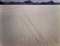 Tracks, Bonneville, Salt Flats, Utah, 1977, from Altered Landscapes