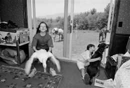 Girls with Duck, Dog, and Horses, Tufton, New Hampshire, 1992