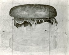 Jim Dow, Unfinished Hamburger Sign, US 9E, Glens Falls, NY