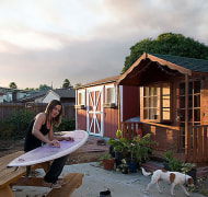 Julie Cleaning her Board, from the series Sirens, 2008, pigment print