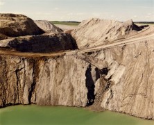 Mine spoil piles and intersected water table, June 22, 1984