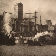 The Waterfront, ca. 1905 - 1910, Vintage photogravure
